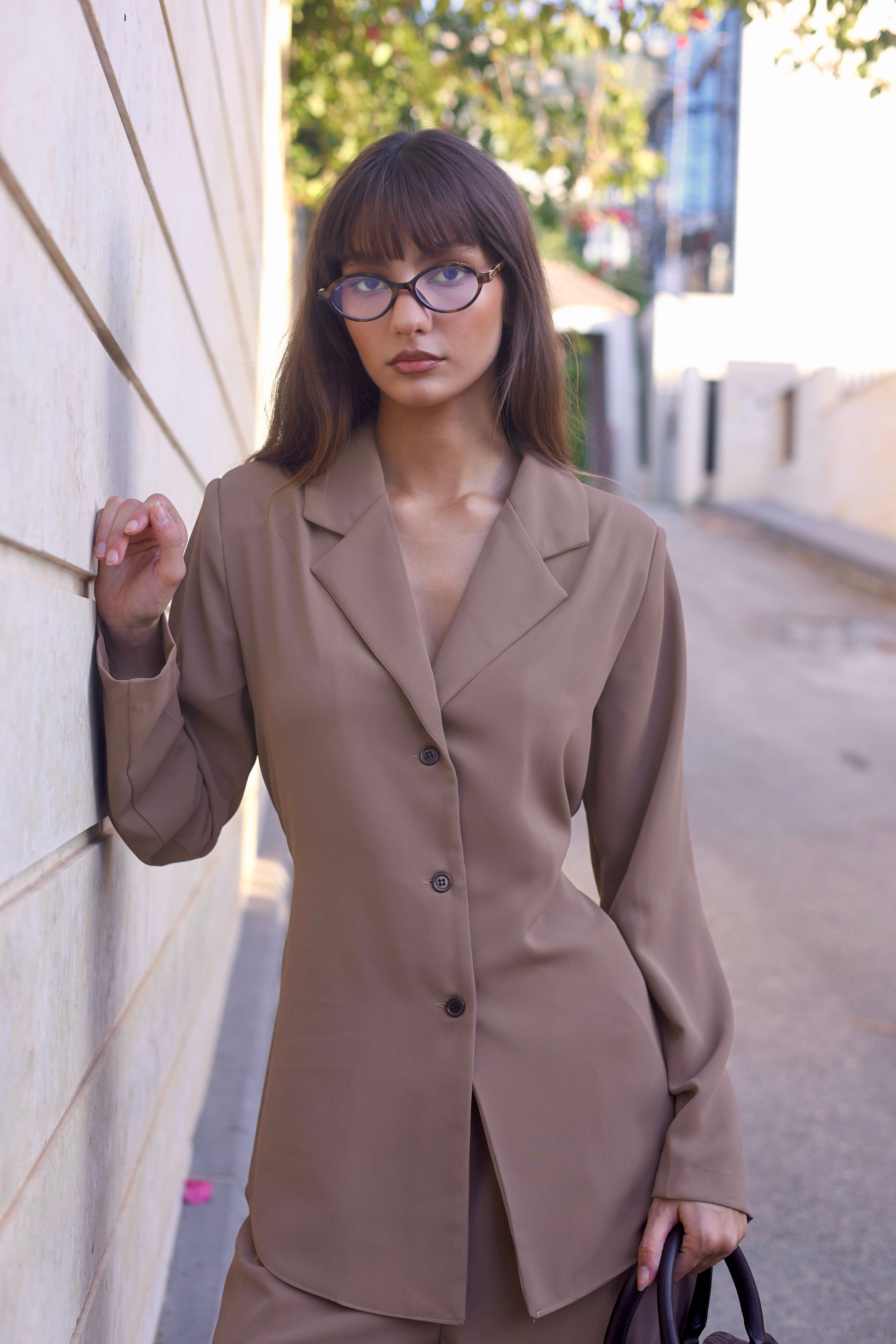 Limited edition Suit - Taupe brown