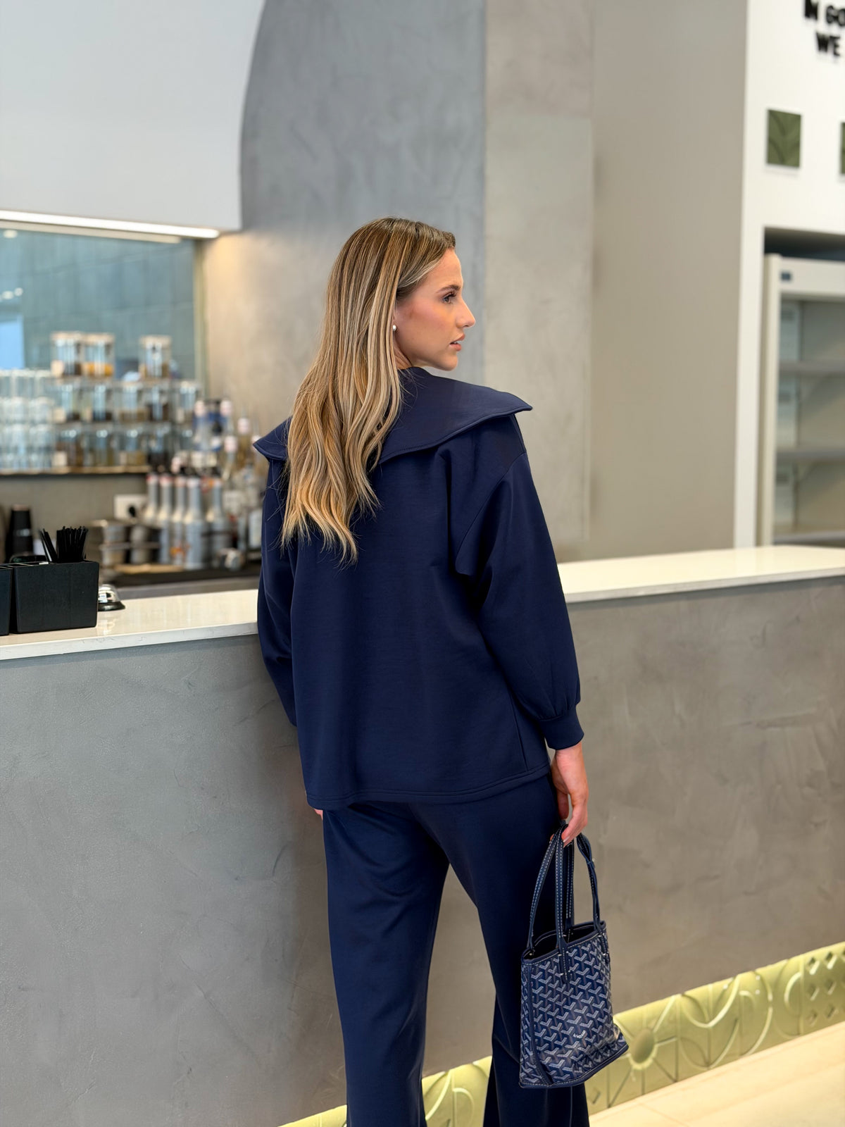 Zip-up jacket tracksuit - Navy