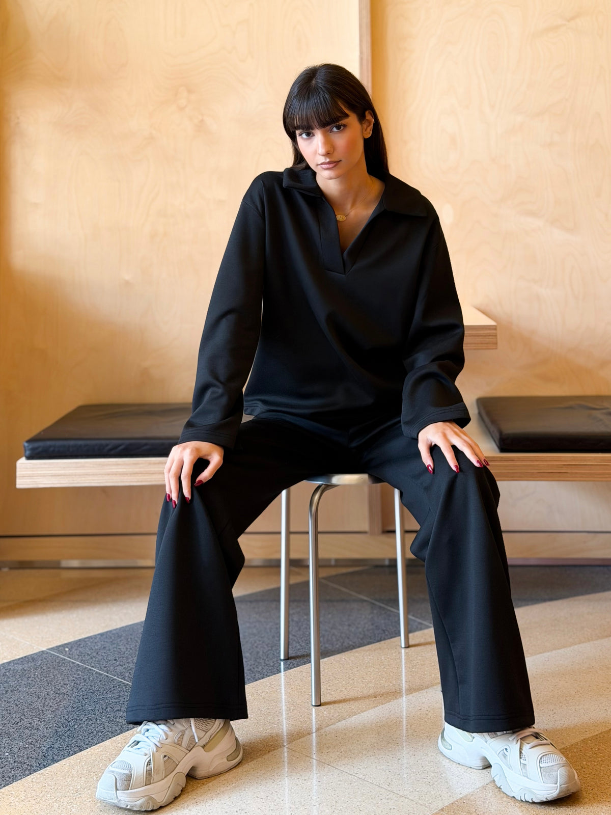 Pullover tracksuit - Black