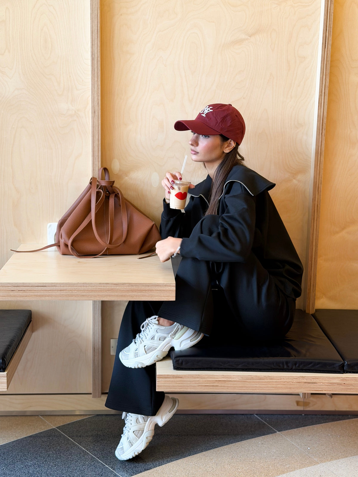 Zip-up jacket tracksuit - Black