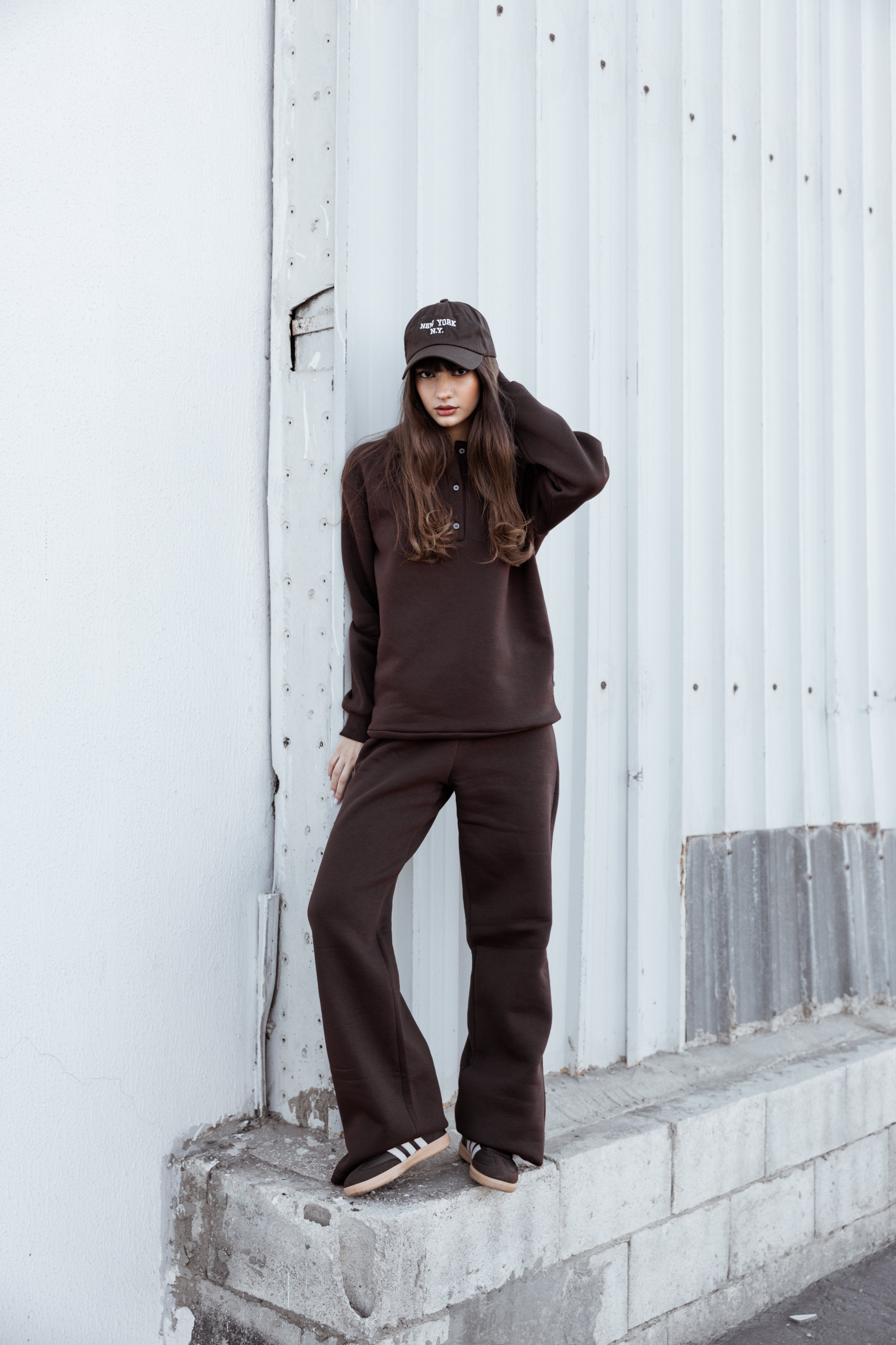 Polo sweatshirt Tracksuit - Brown