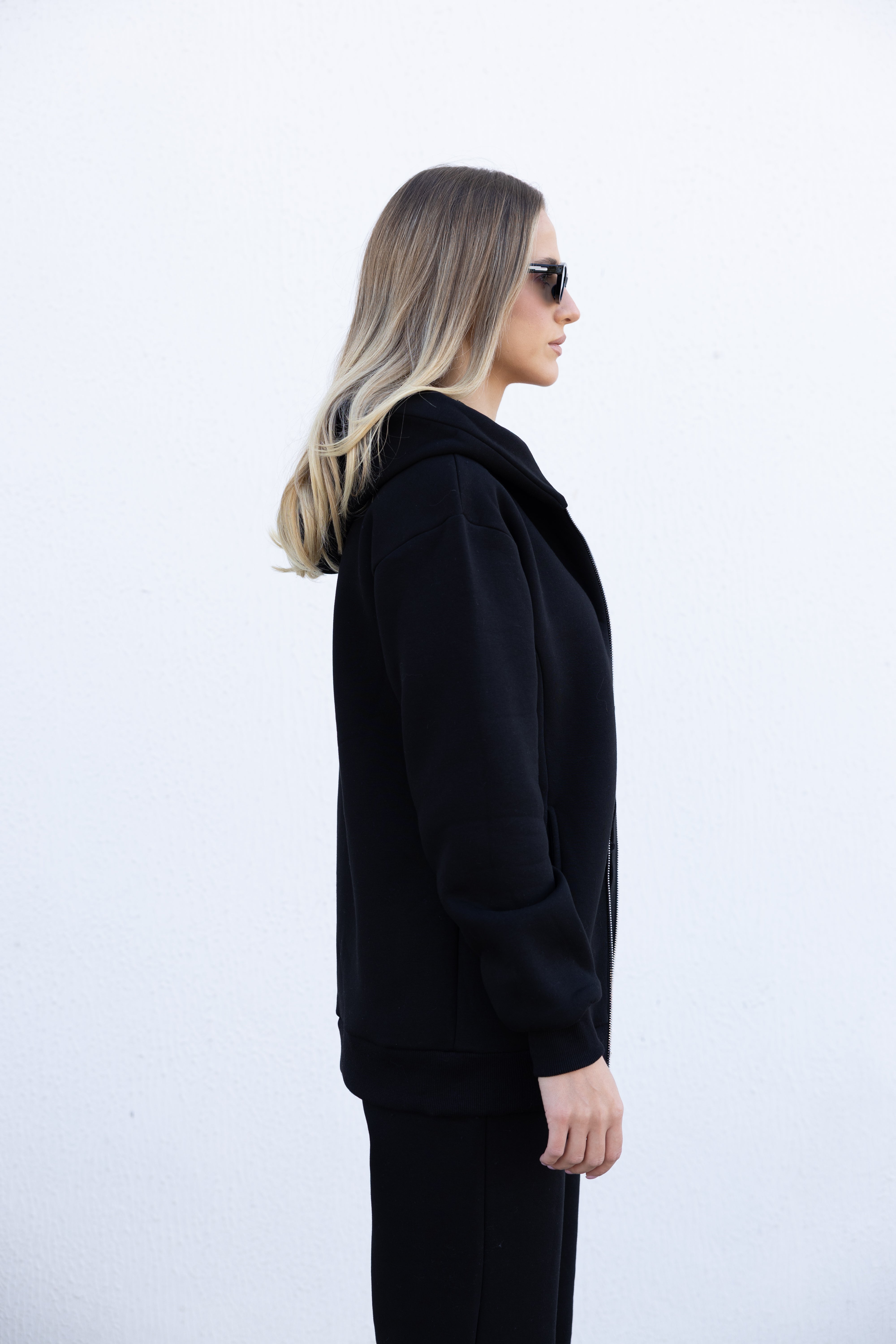 Zip-up hoodie Tracksuit - Black