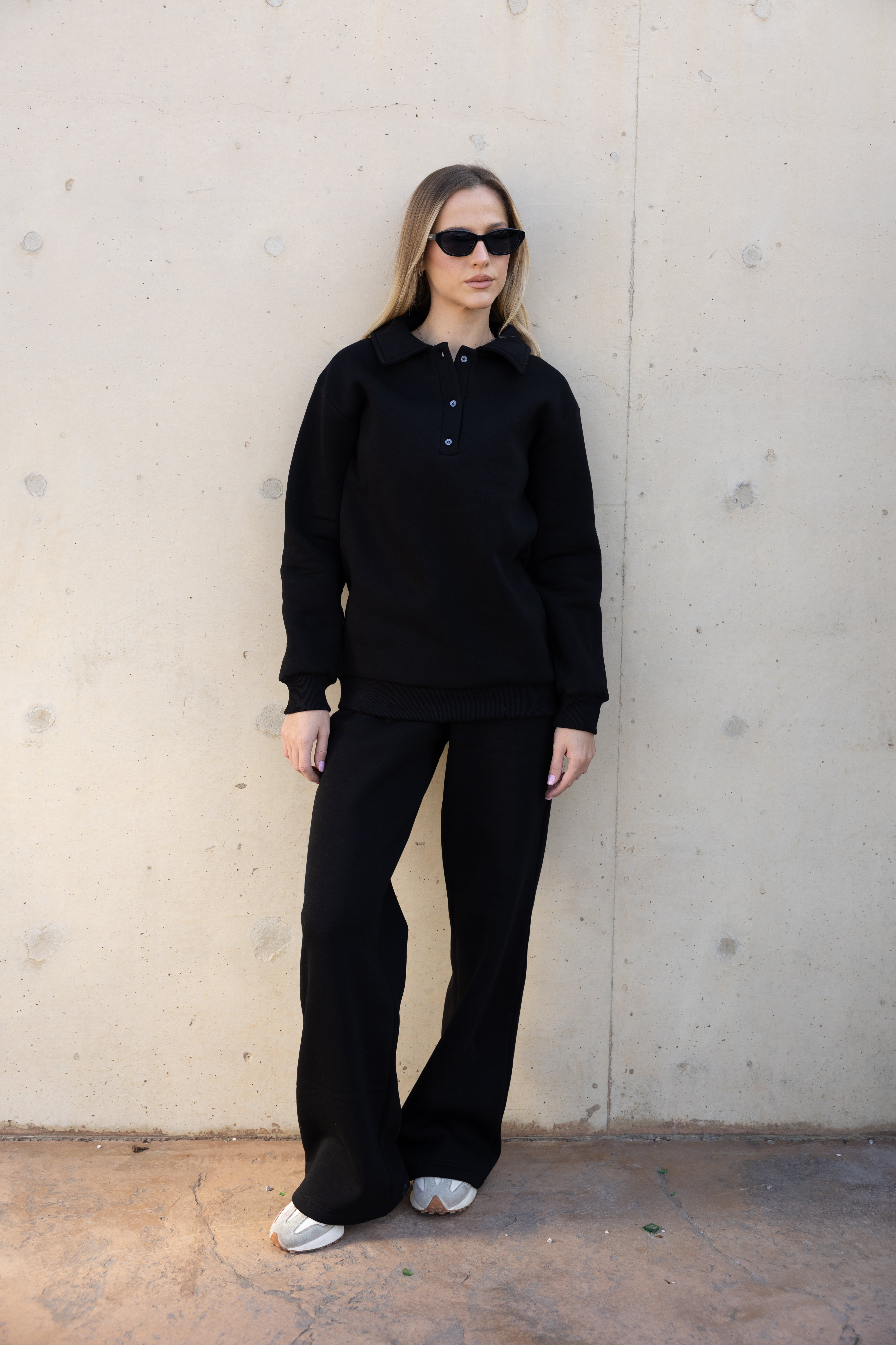 Polo sweatshirt Tracksuit - Black