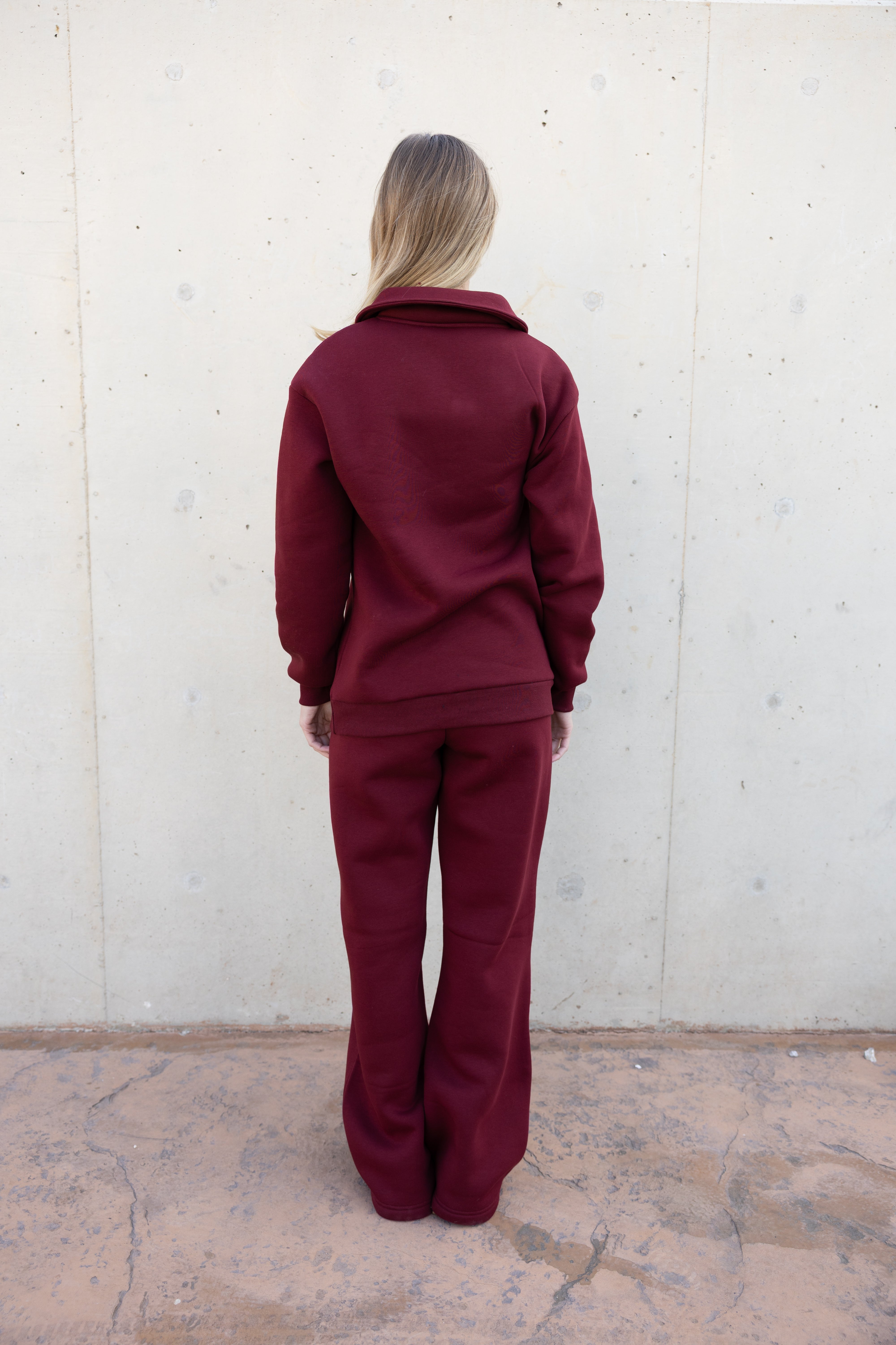 Polo sweatshirt Tracksuit - Burgundy