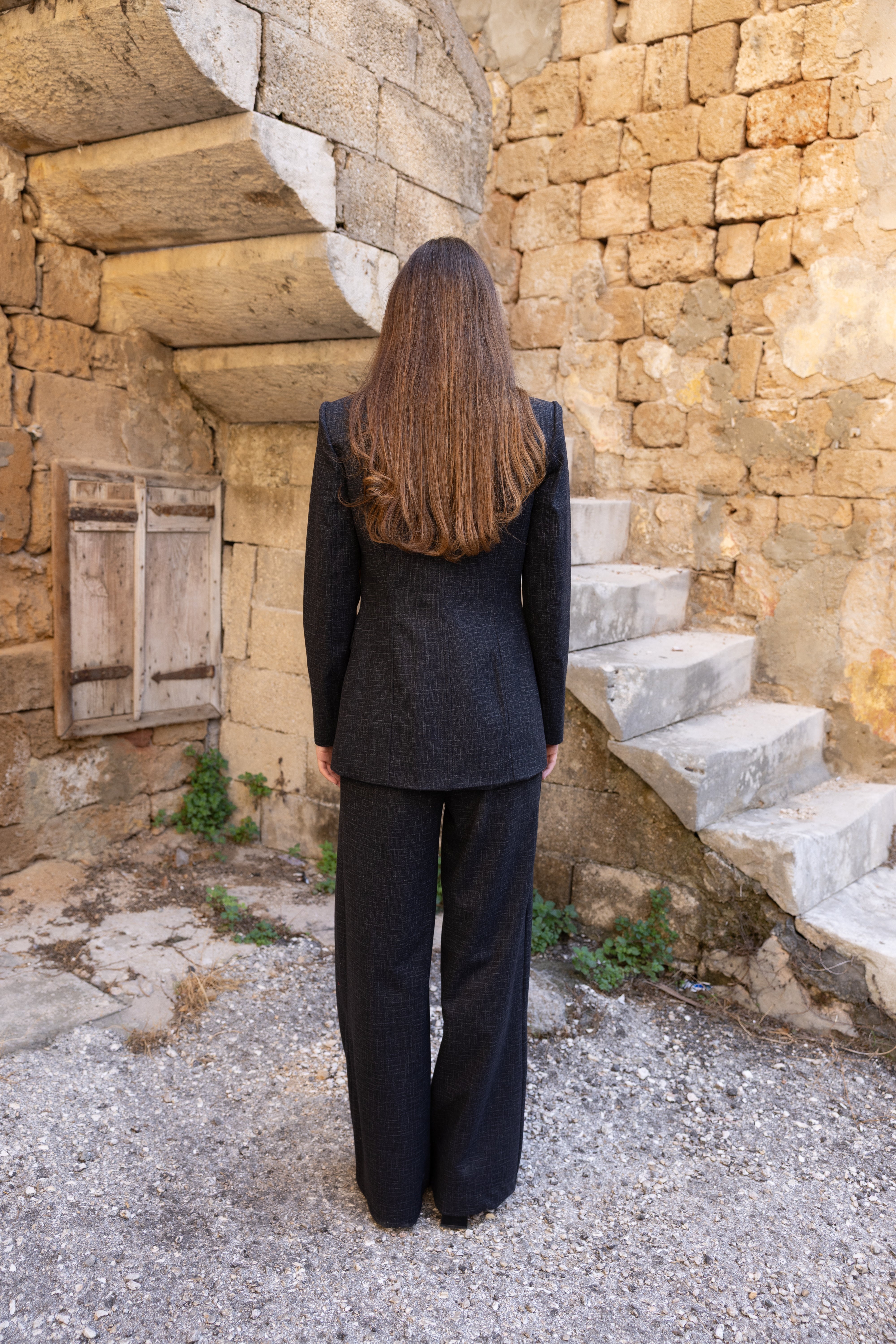 Wool blazer Suit - Grey