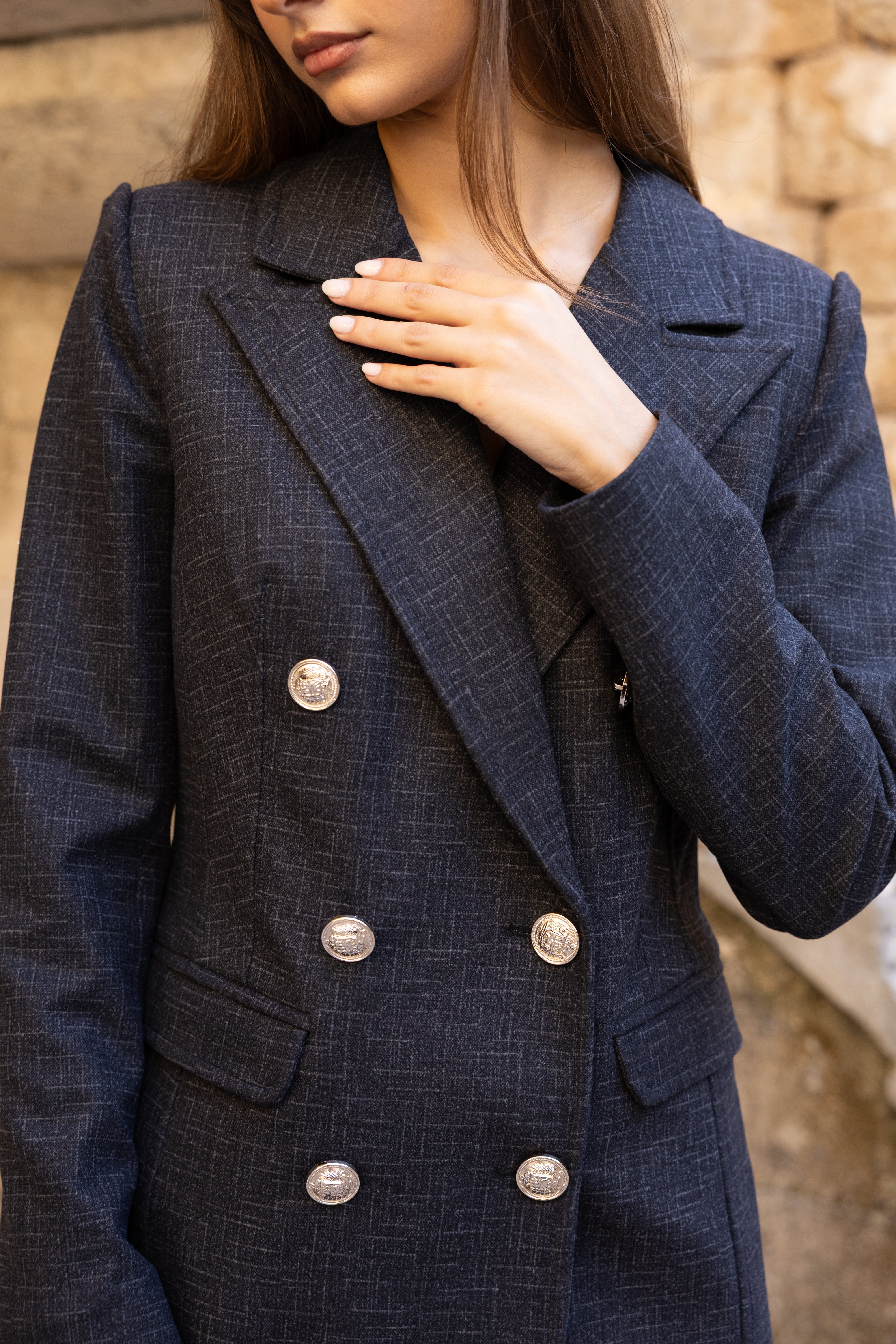 Wool blazer Suit - Grey