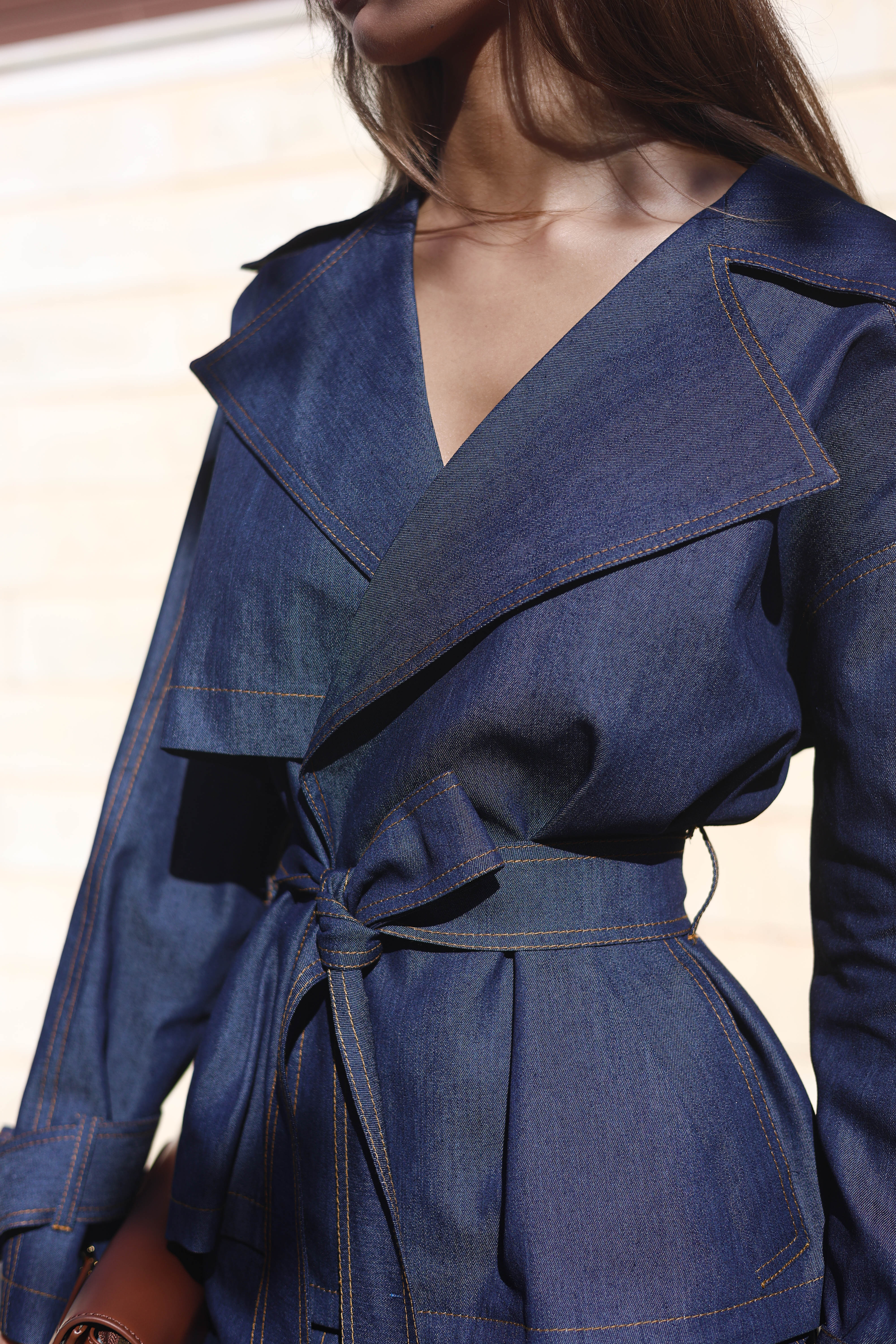 Denim suit
