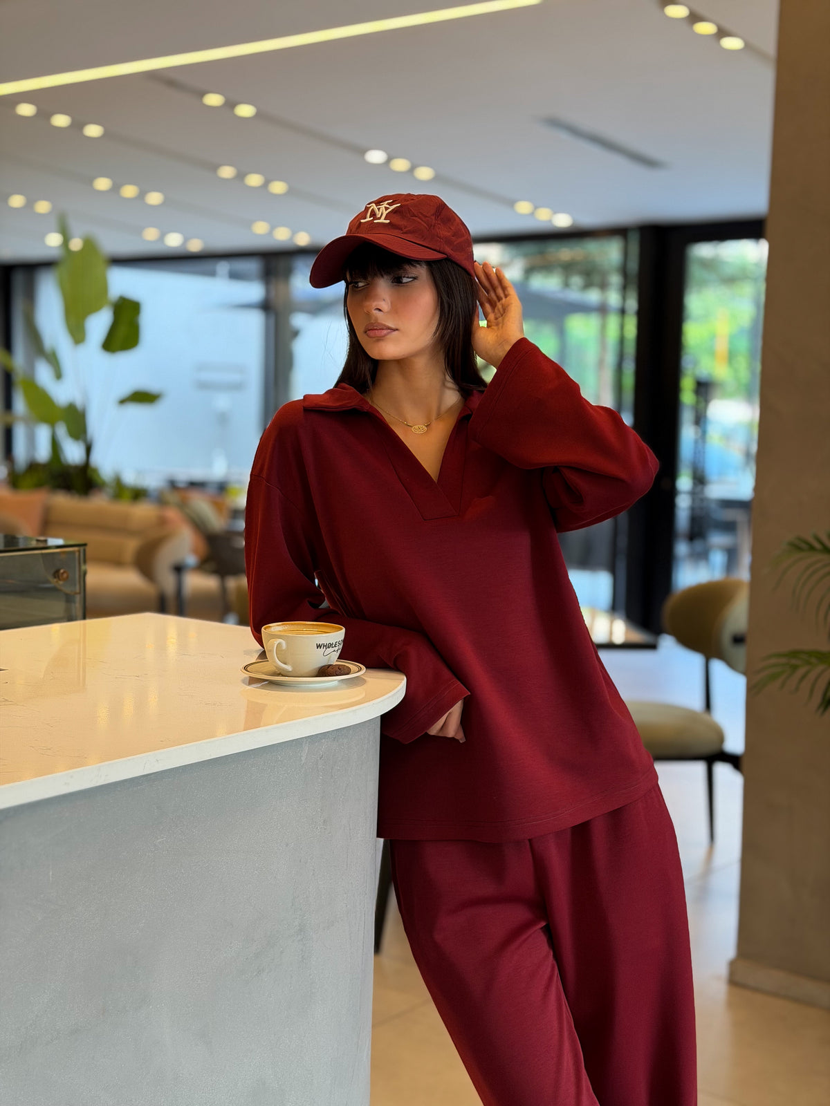 Pullover tracksuit - Burgundy