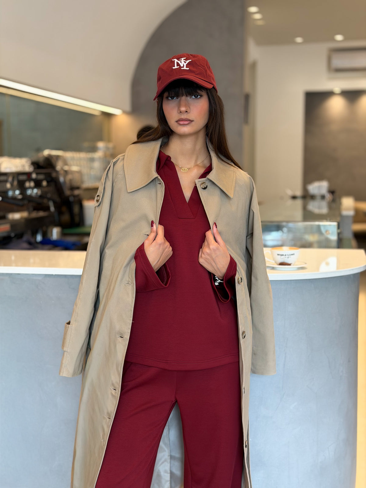 Pullover tracksuit - Burgundy