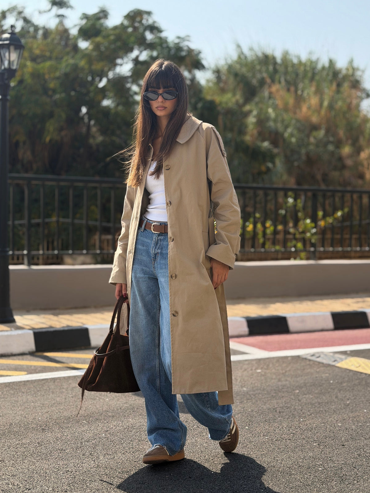 Midi trench coat - Beige