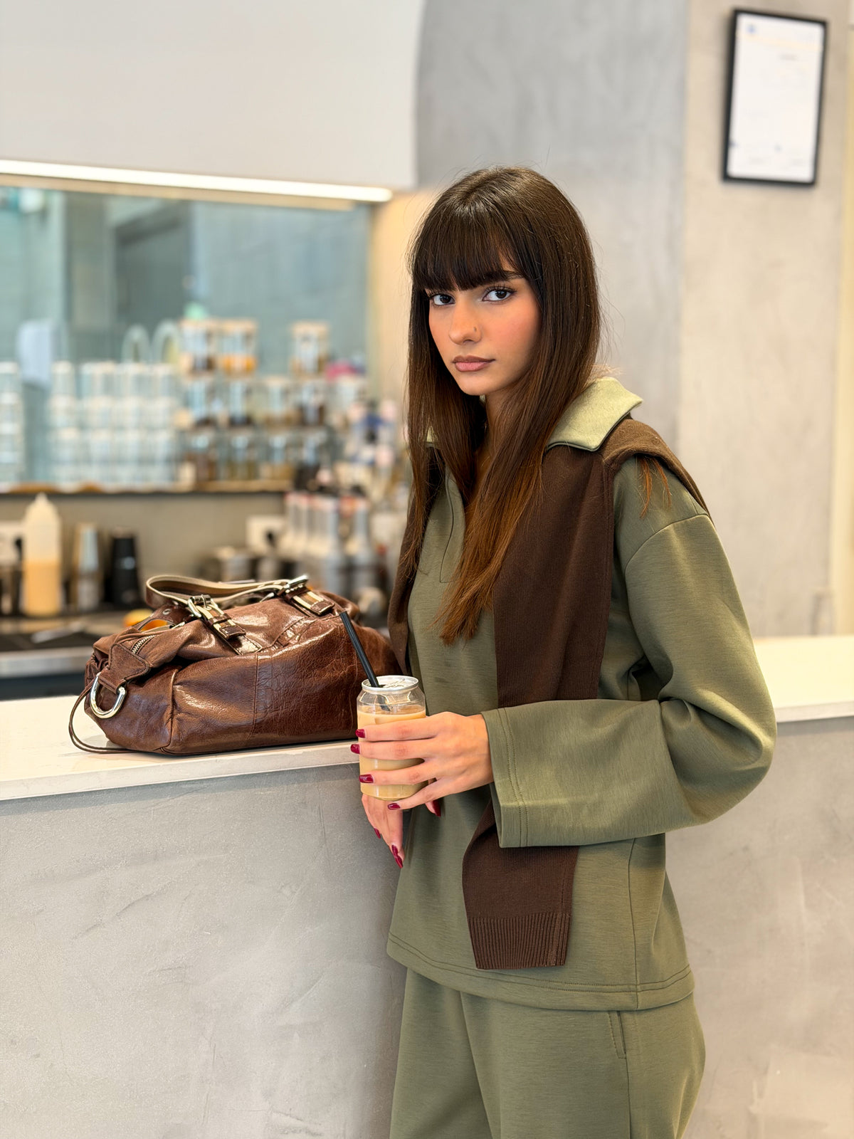 Pullover tracksuit - Olive green