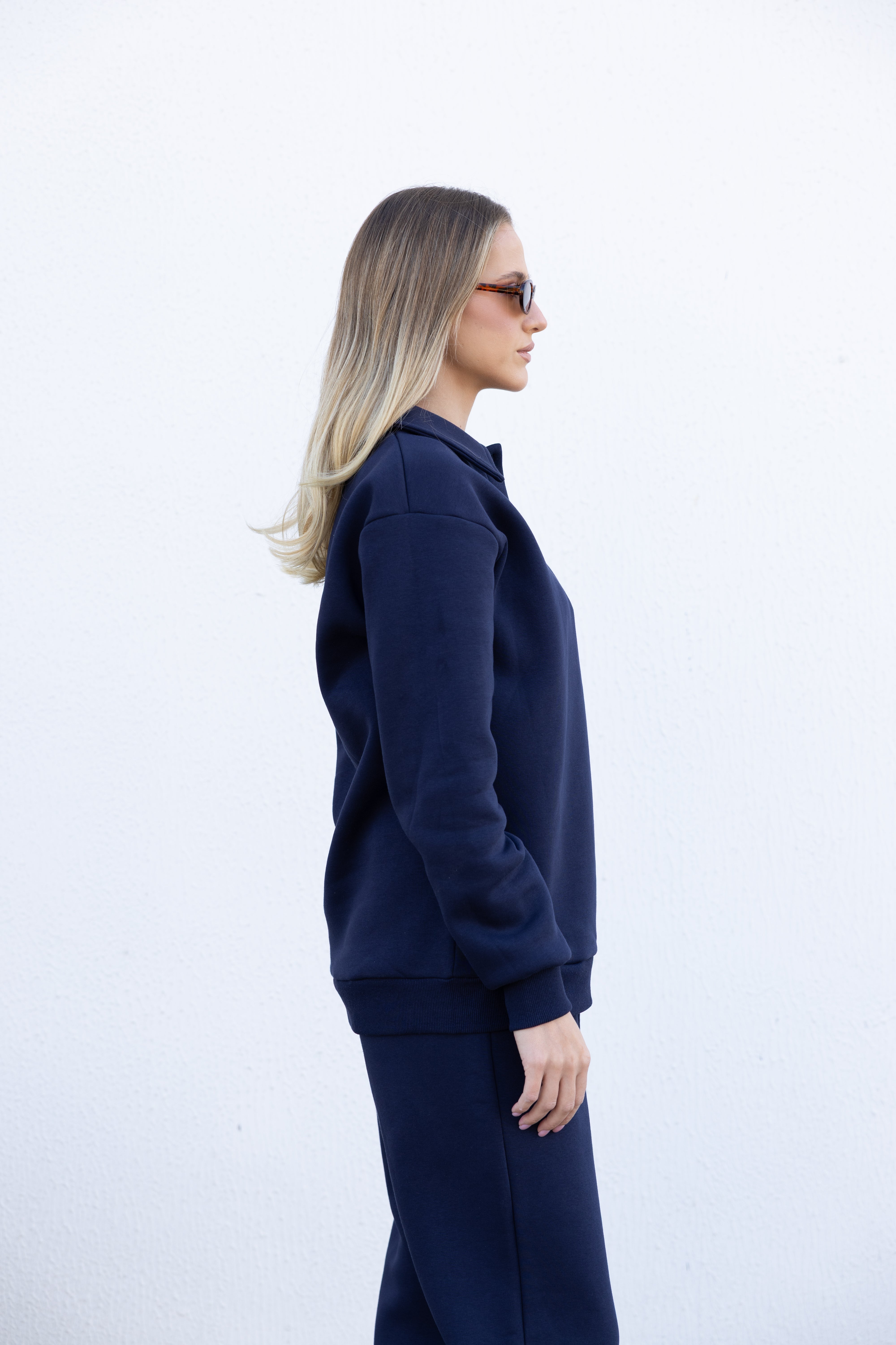 Polo sweatshirt Tracksuit - Navy Blue
