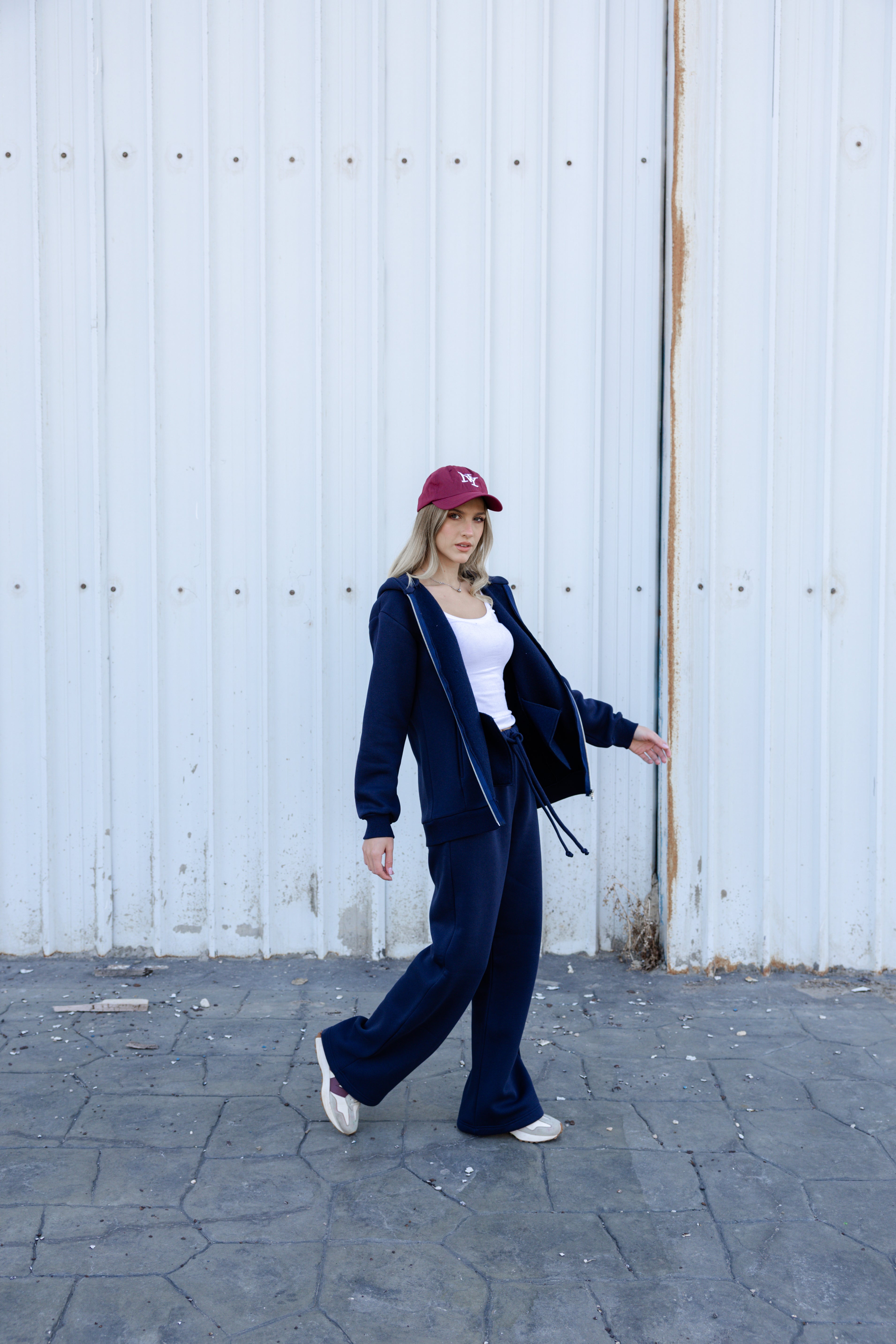 Zip-up hoodie Tracksuit - Navy Blue