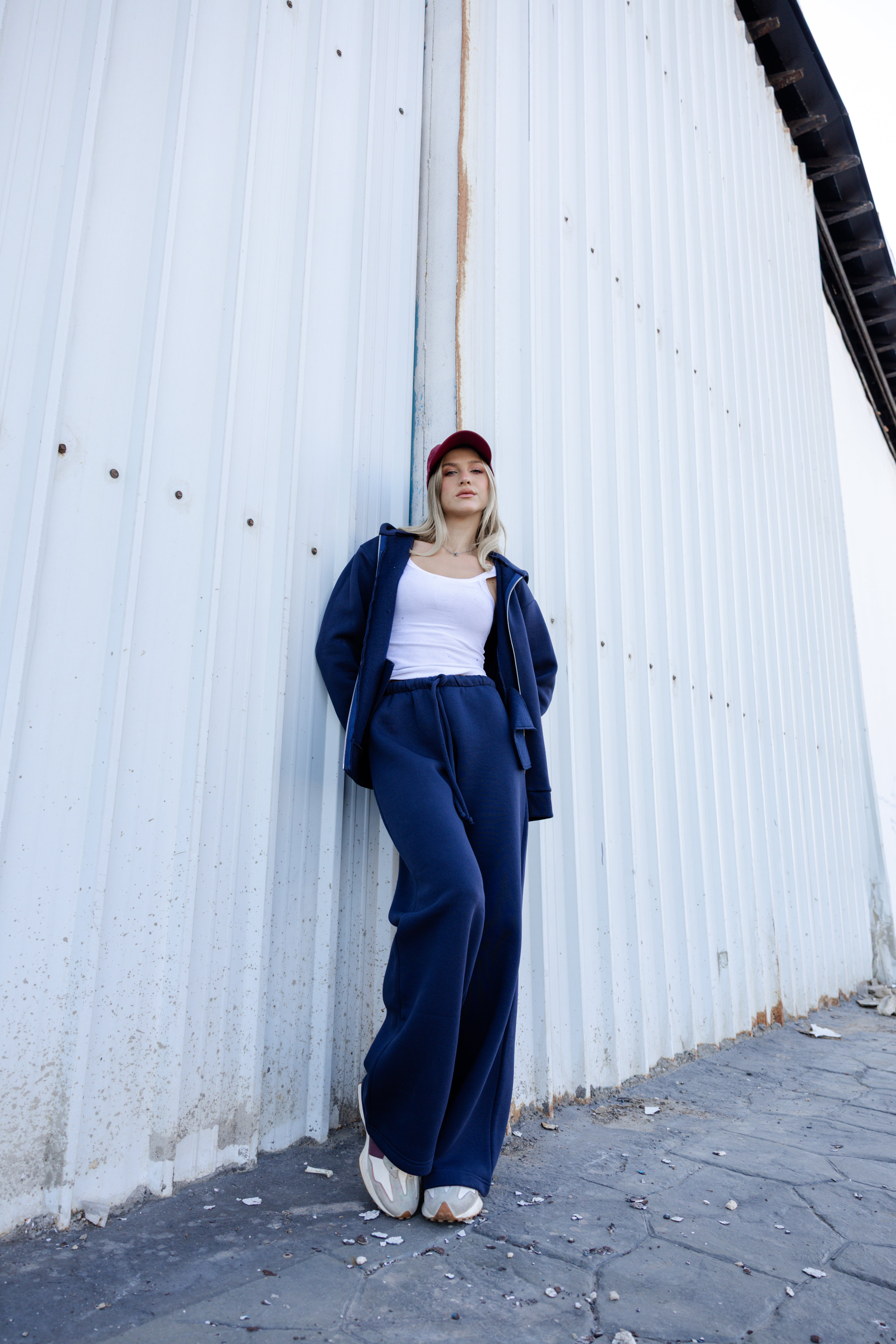 Zip-up hoodie Tracksuit - Navy Blue