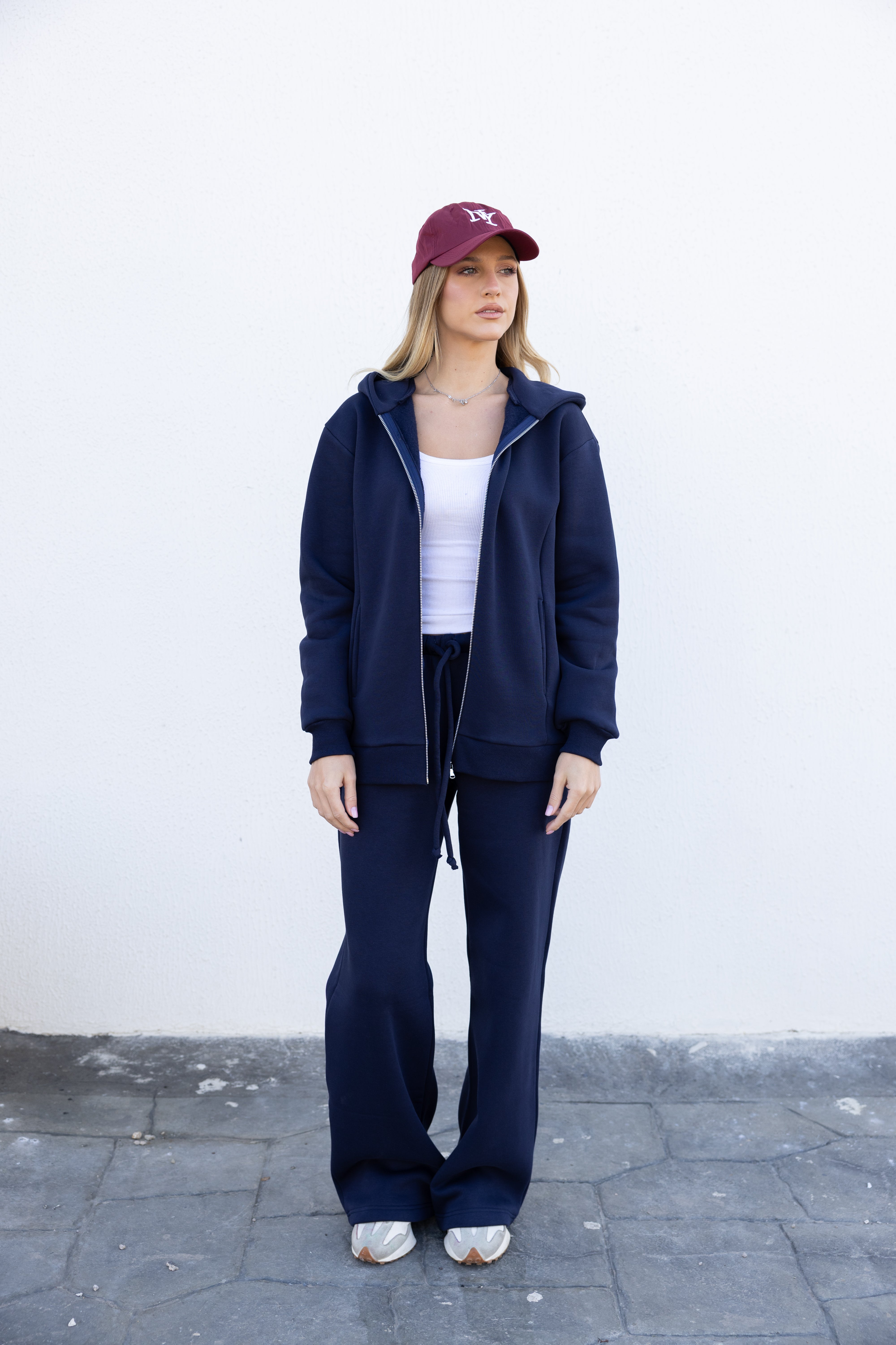 Zip-up hoodie Tracksuit - Navy Blue