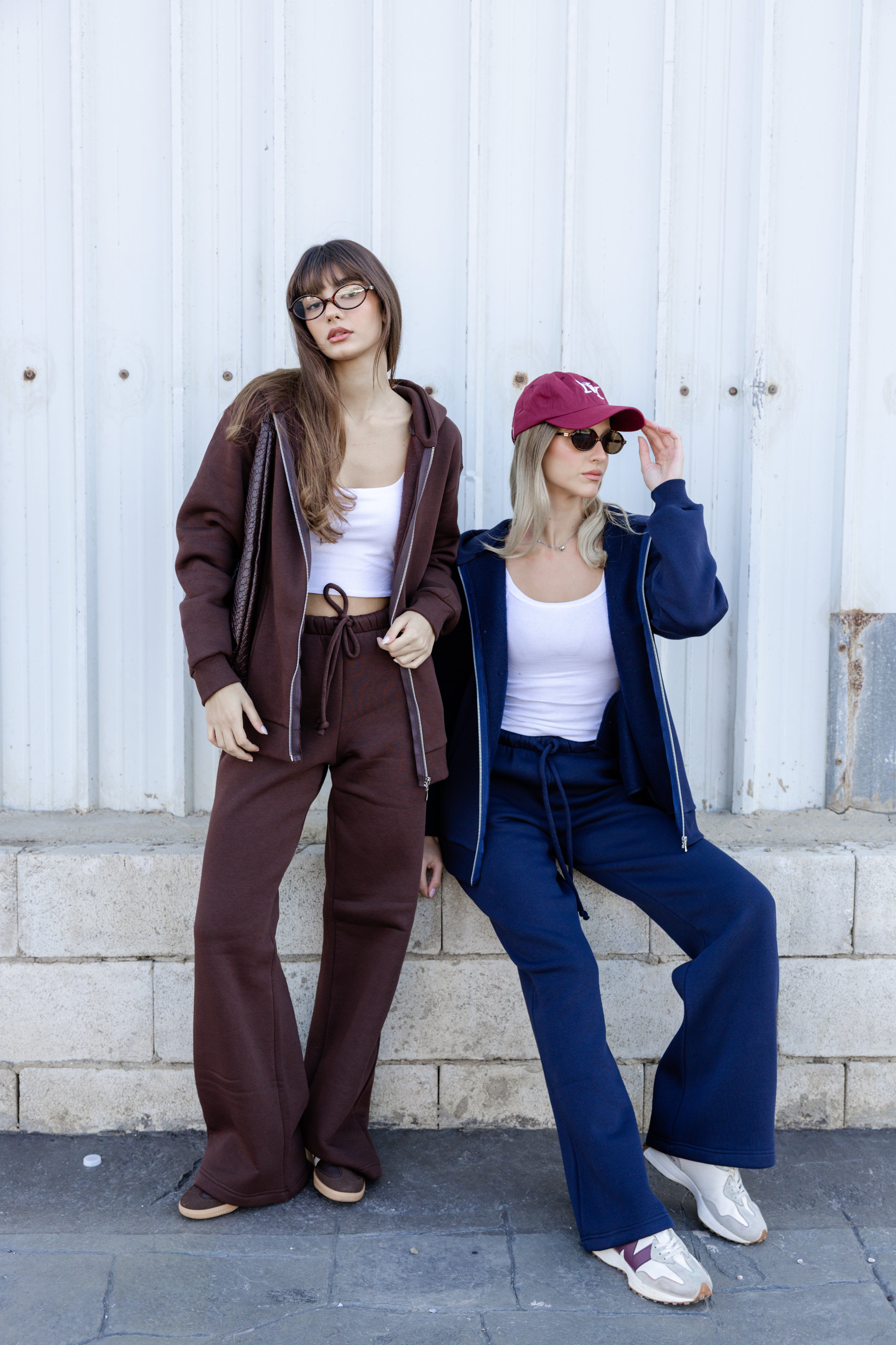 Zip-up hoodie Tracksuit - Navy Blue