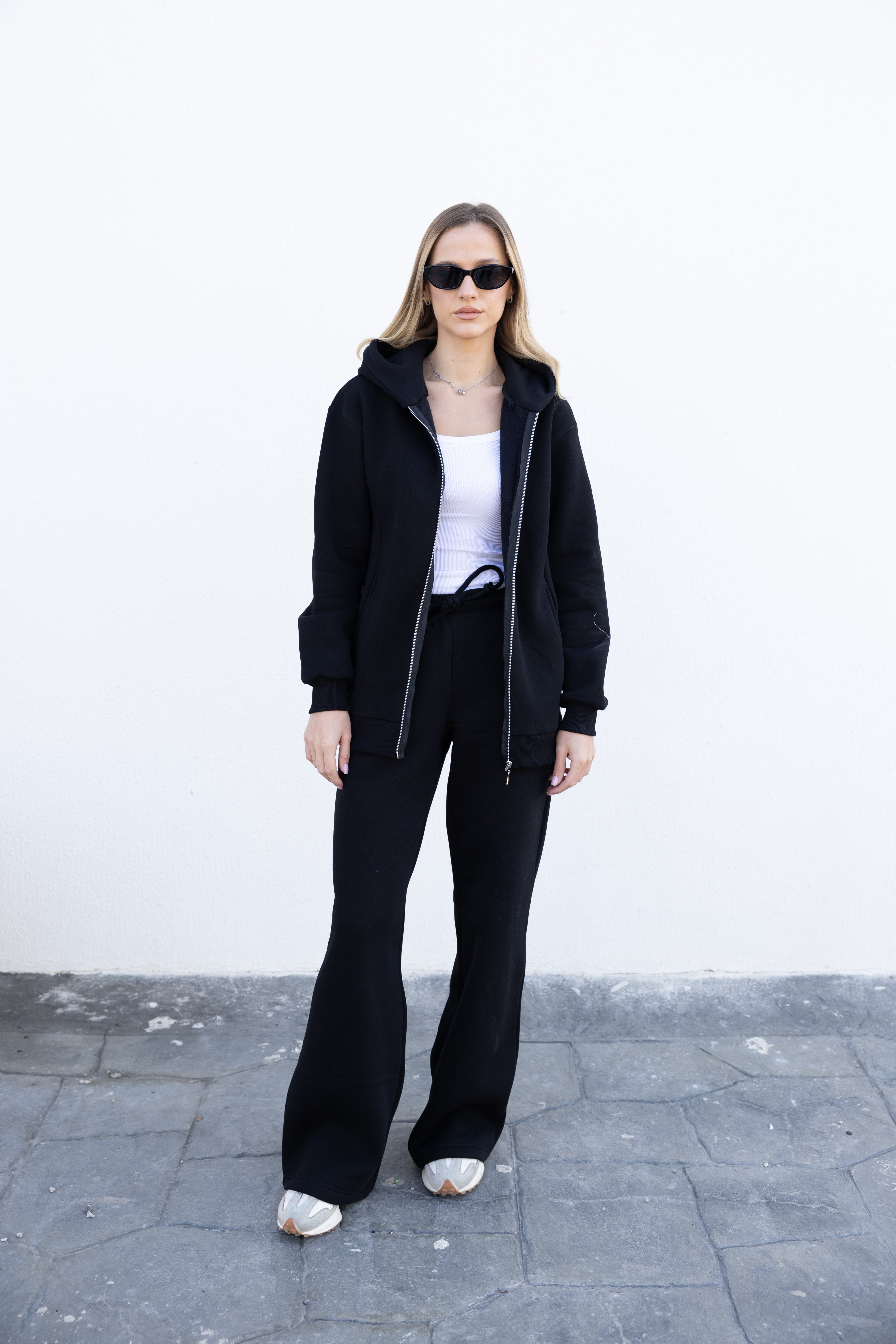 Zip-up hoodie Tracksuit - Black