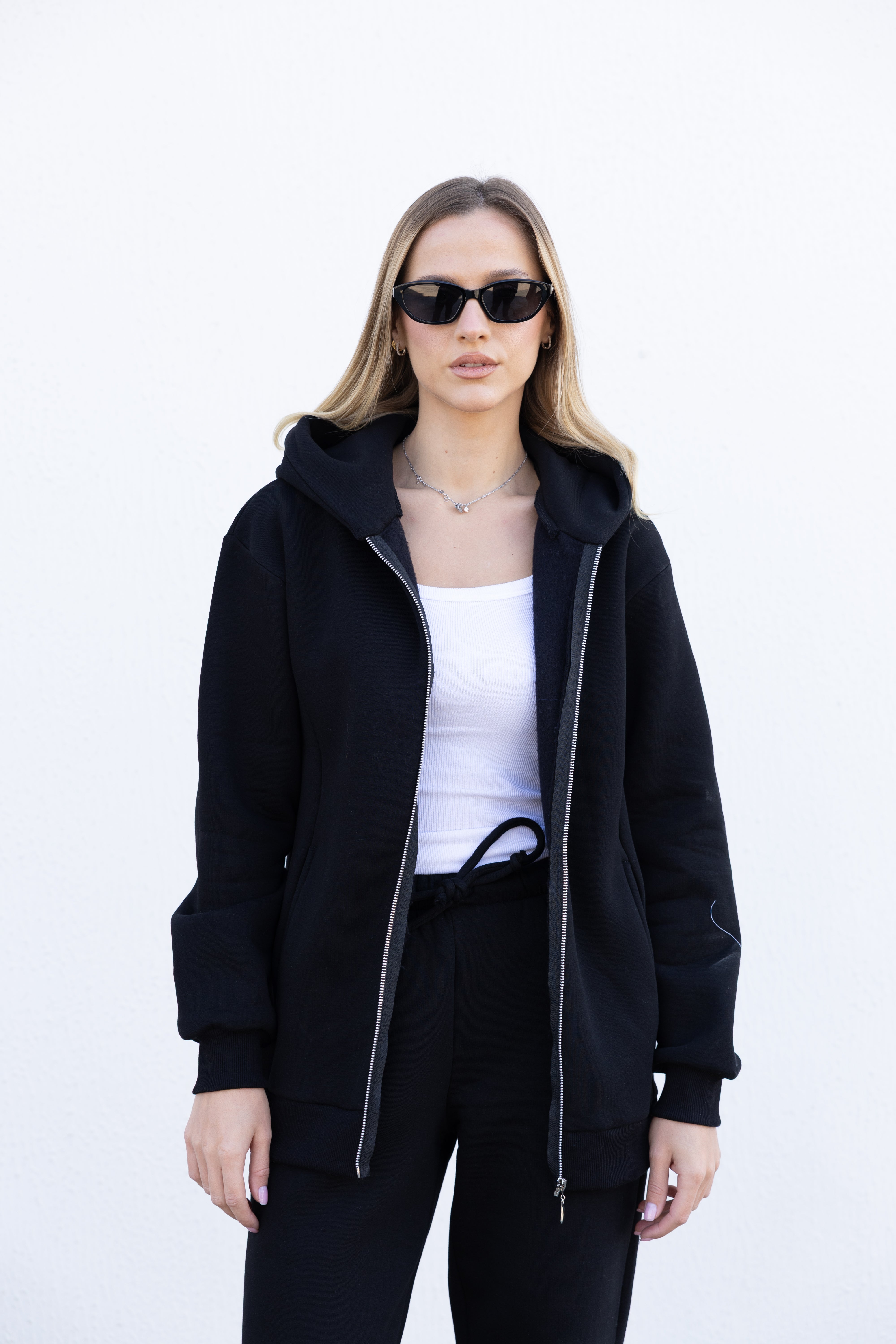 Zip-up hoodie Tracksuit - Black