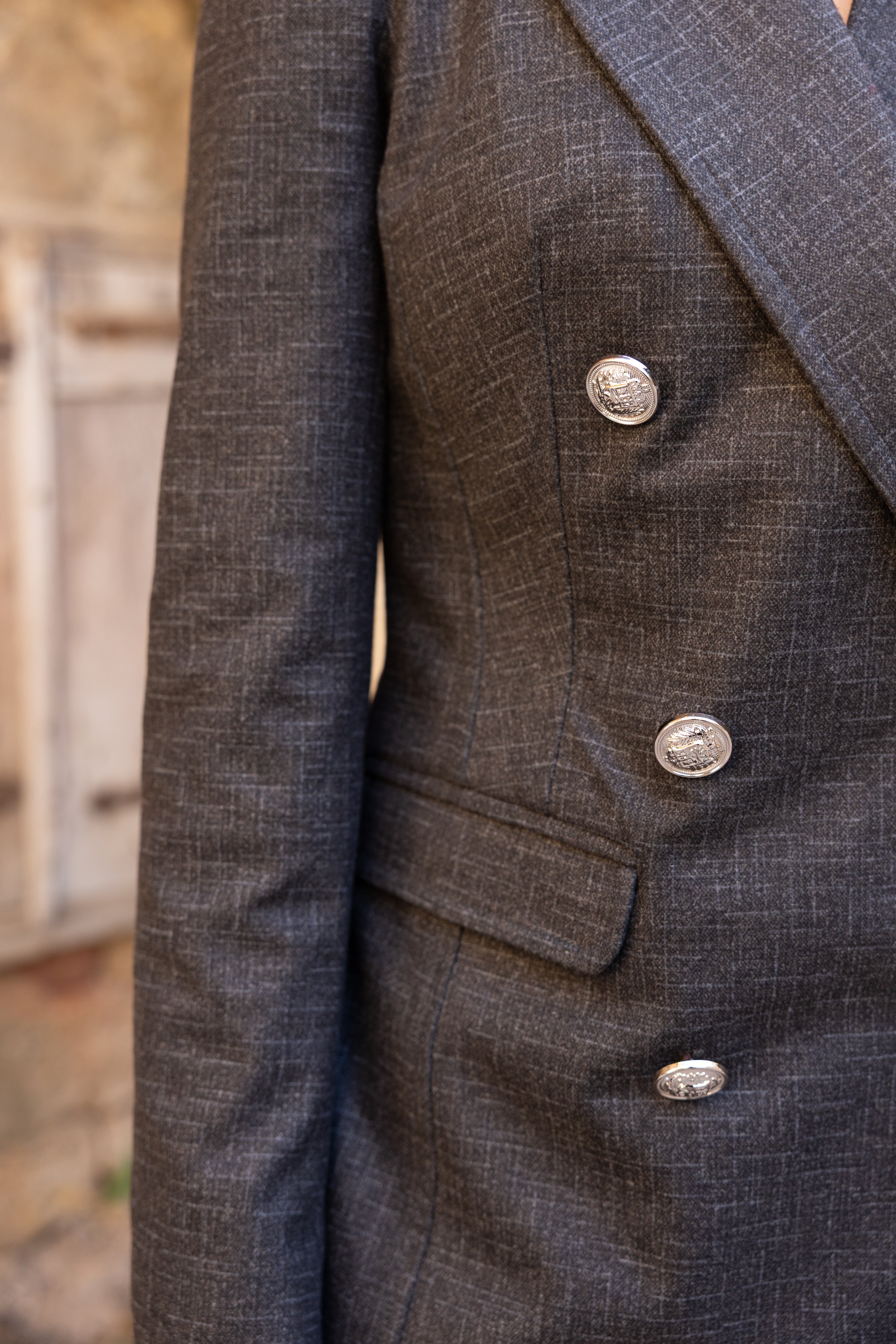Wool blazer Suit - Brown