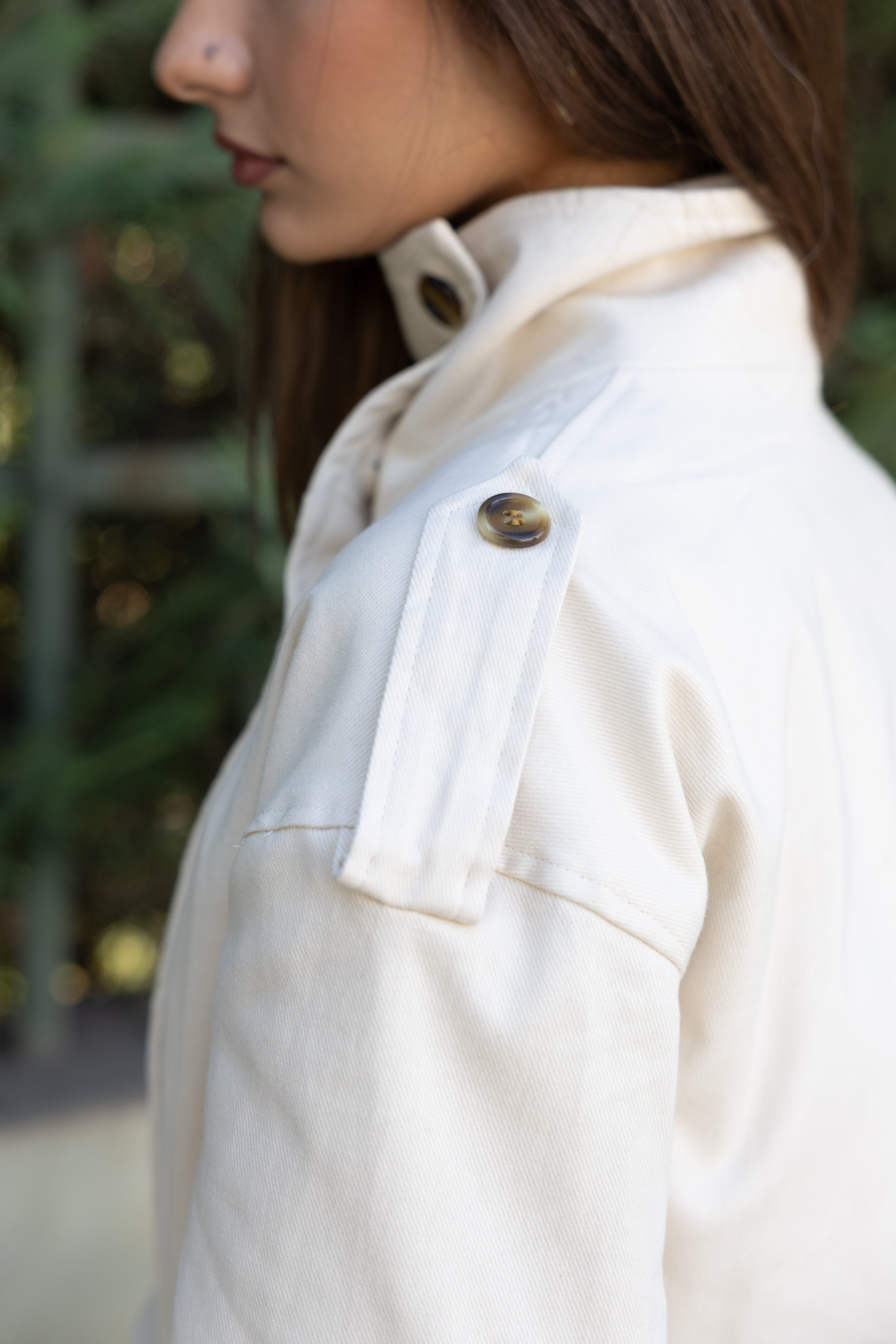 Long Trench Coat - Light Beige